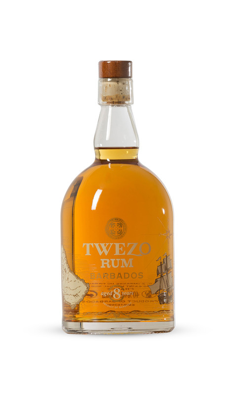 Twezo Rum Barbados 8 jaar oud 70CL